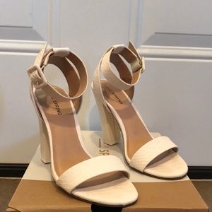 White snake textured heels!